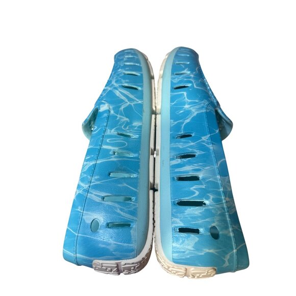 Floafers Mens Water Shoes Marble Blue Slip-On Size 13 Rubber Sole Breathable - Picture 7 of 7